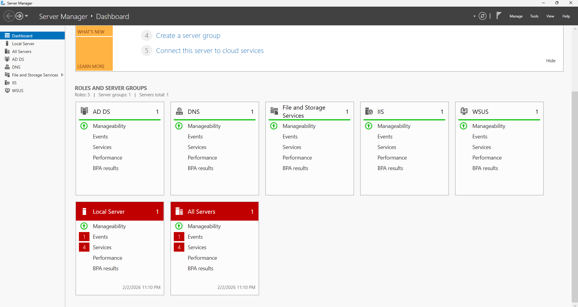 Active Directory creation